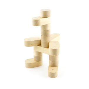 Ostrich with wooden magnetic block NEOBRICK